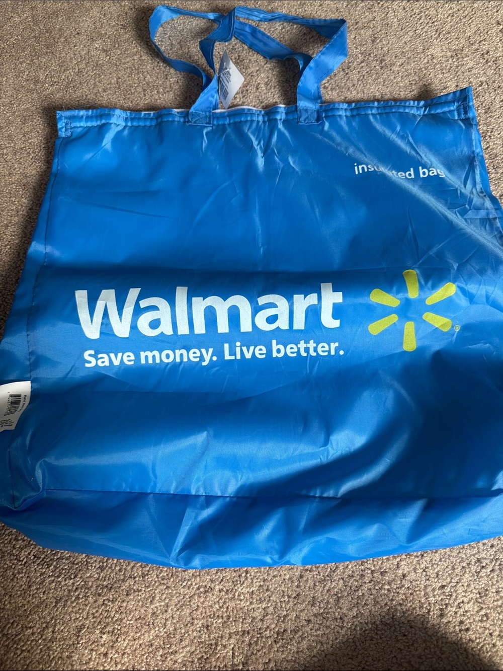 Walmart Insulated Tote Bag - Blue